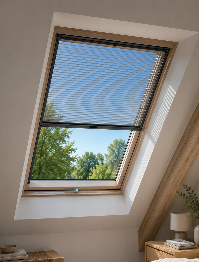 HORIZON verticale installée sur une fenêtre de toit